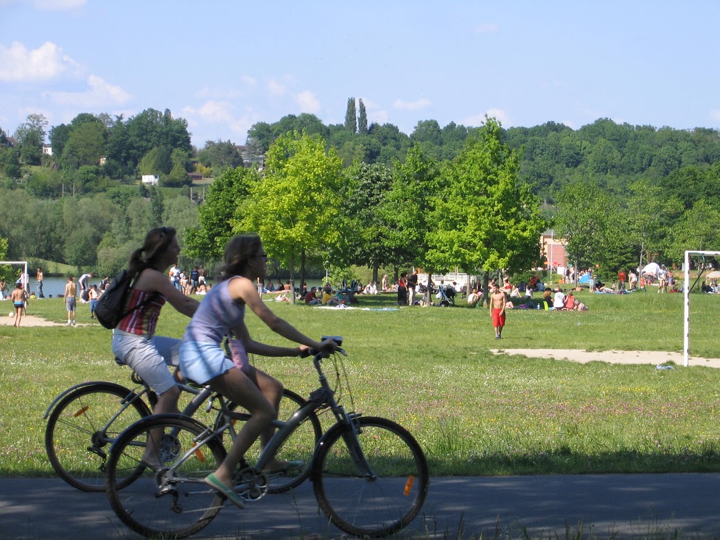 Tour de vélo autour de l'île de loisirs de Blois-le-Roi